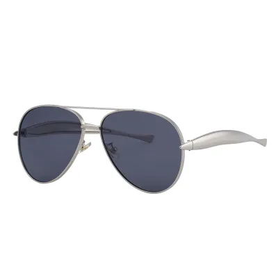 Women Fashion Solid Color Metal Frame Sunglasses