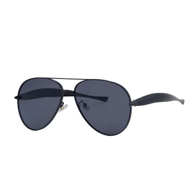Women Fashion Solid Color Metal Frame Sunglasses