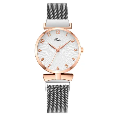 Women Fashion Casual Solid Color Digital Sunflower Quartz Watch