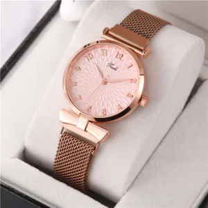 Women Fashion Casual Solid Color Digital Sunflower Quartz Watch