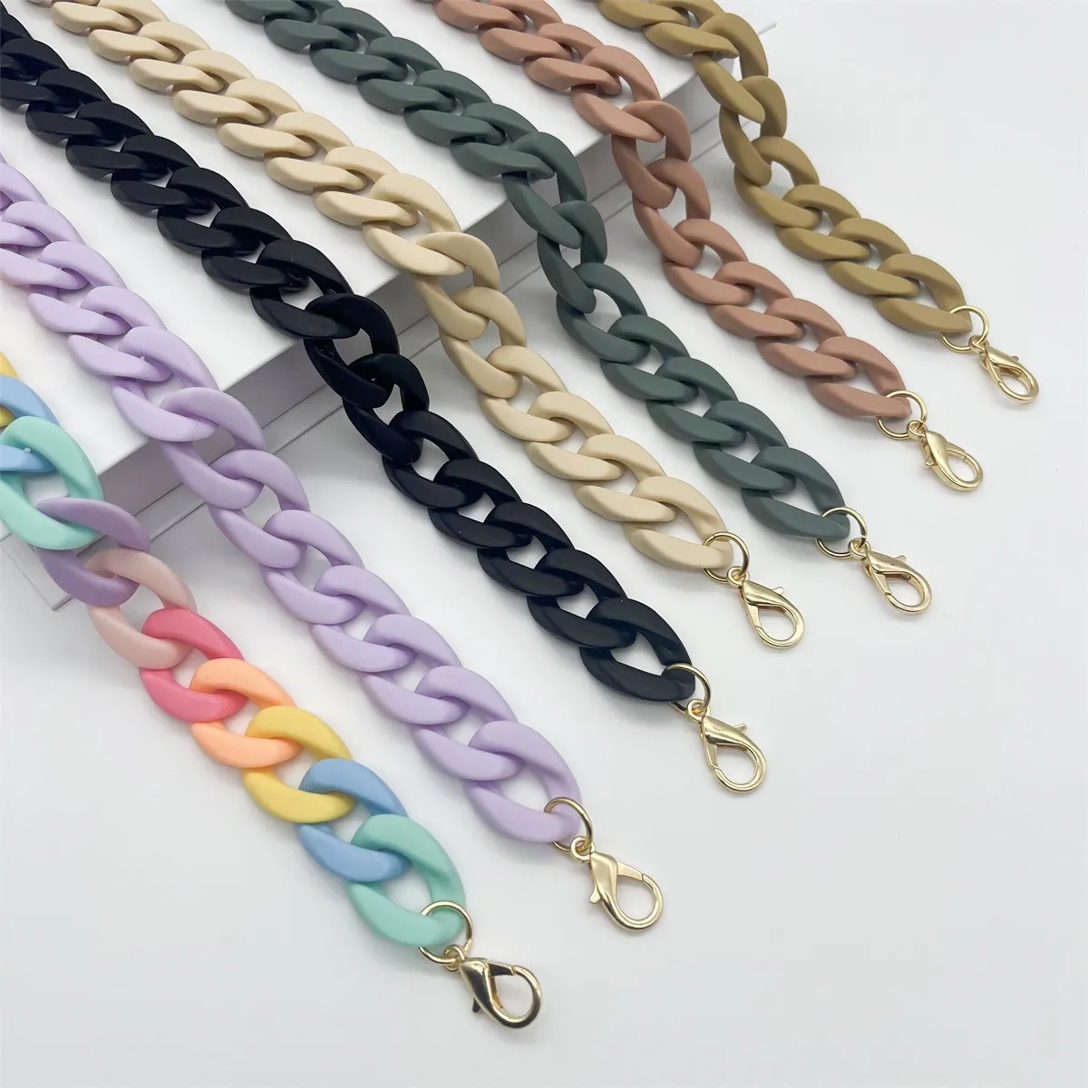 Multicolor Acrylic Chain Bag Accessories