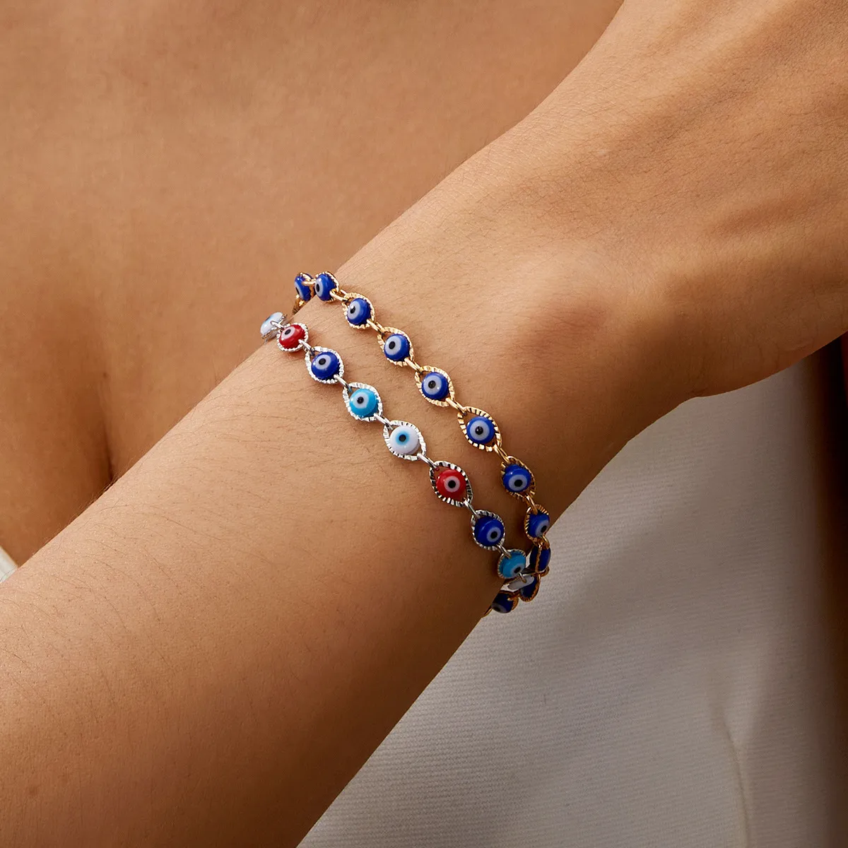 Women's Fashion Casual Devil's Eye Beaded Bracelet