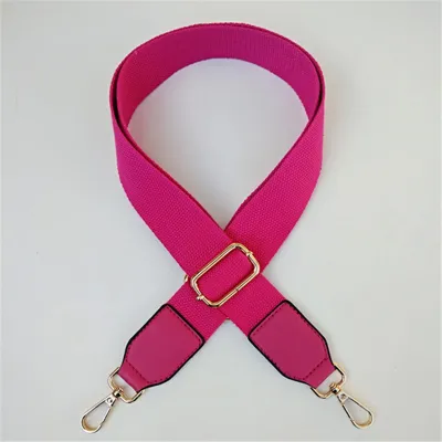 Simple Solid Color Wide Shoulder Strap Bag Accessories