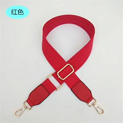 Simple Solid Color Wide Shoulder Strap Bag Accessories