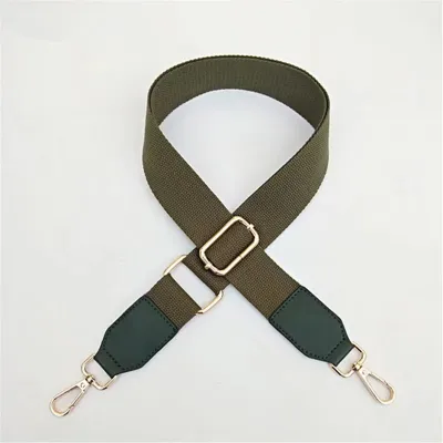 Simple Solid Color Wide Shoulder Strap Bag Accessories