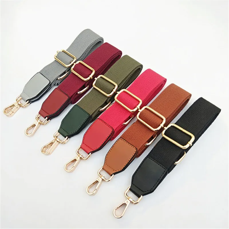 Simple Solid Color Wide Shoulder Strap Bag Accessories