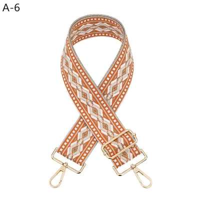 Bohemian Multicolor Webbing Wide Shoulder Bag Accessories