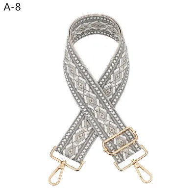 Bohemian Multicolor Webbing Wide Shoulder Bag Accessories