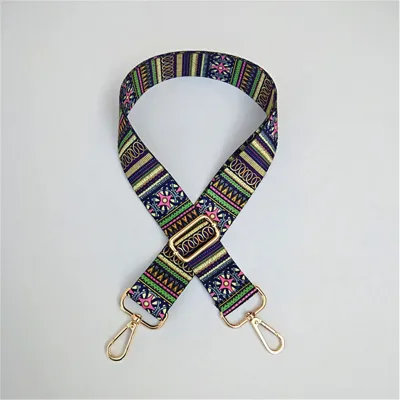 Fashion Printed Webbing Wide Shoulder Strap Bag Accessories