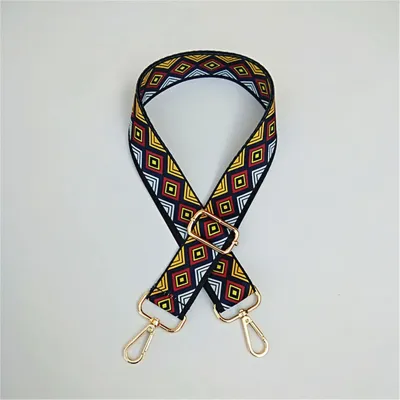 Fashion Printed Webbing Wide Shoulder Strap Bag Accessories