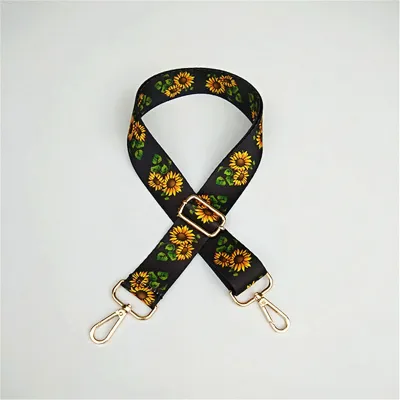 Fashion Printed Webbing Wide Shoulder Strap Bag Accessories