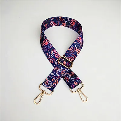 Fashion Printed Webbing Wide Shoulder Strap Bag Accessories