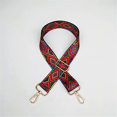 Fashion Printed Webbing Wide Shoulder Strap Bag Accessories