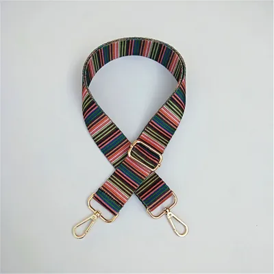 Fashion Printed Webbing Wide Shoulder Strap Bag Accessories