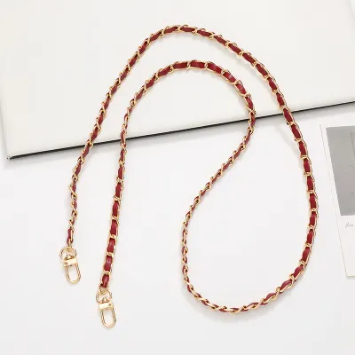 Fashion Metal Chain And PU Shoulder Bag Accessories