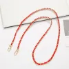 K2172 Lv Chain Leather Crossbody Door Buckle Big Red