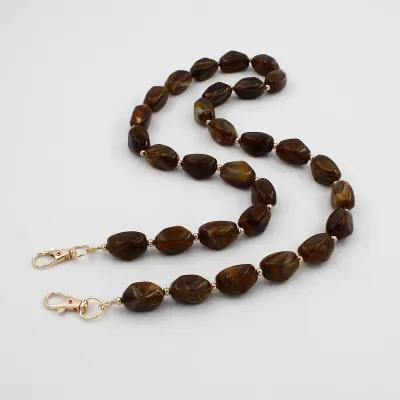 Fashion Creative Acrylic Beaded Shoulder Strap Bag Accessories