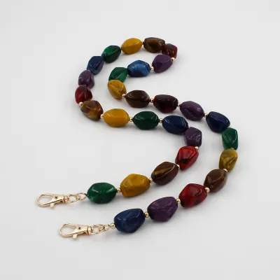 Fashion Creative Acrylic Beaded Shoulder Strap Bag Accessories