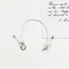White Silver Ring Buckle