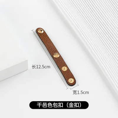 Simple Solid Color Shoulder Strap Fixed Buckle Bag Accessories