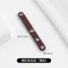 Burgundy Button (Silver Buckle)