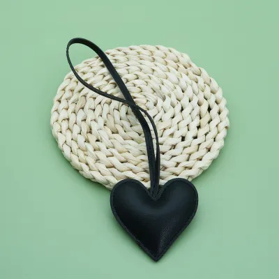 Creative PU Heart-Shaped Bag Pendant Accessories