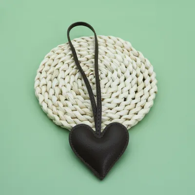 Creative PU Heart-Shaped Bag Pendant Accessories