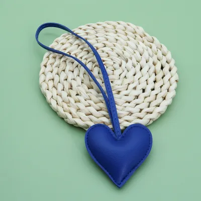 Creative PU Heart-Shaped Bag Pendant Accessories