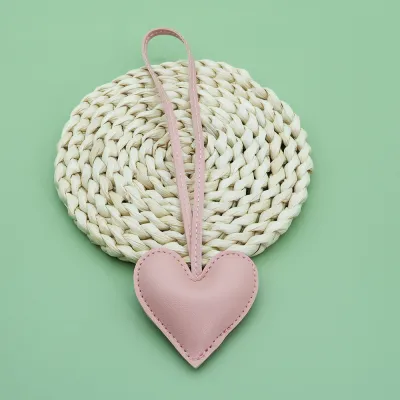 Creative PU Heart-Shaped Bag Pendant Accessories
