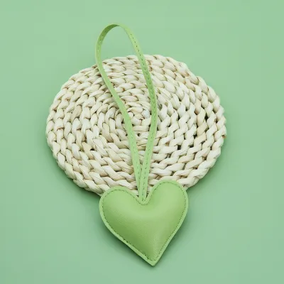 Creative PU Heart-Shaped Bag Pendant Accessories