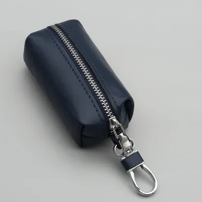 Vintage Solid Color PU Zipper Coin Purse Bag Accessories