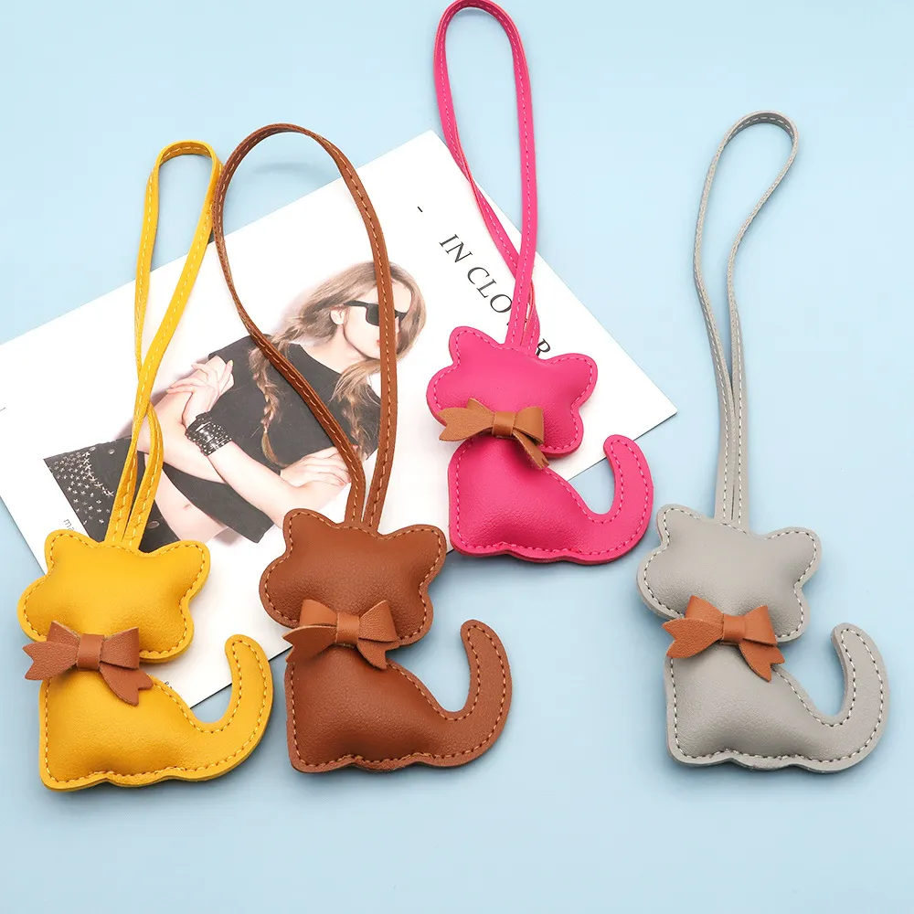 Cute Cat PU Bag Pendant Accessories