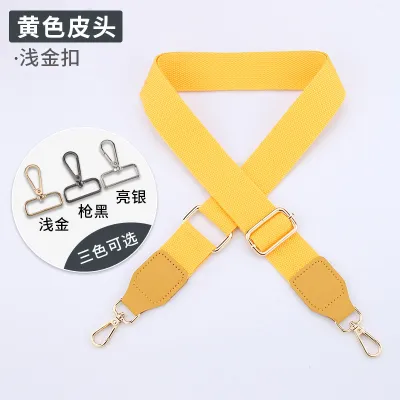 Simple Solid Color Wide Shoulder Strap Bag Accessories
