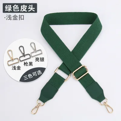 Simple Solid Color Wide Shoulder Strap Bag Accessories