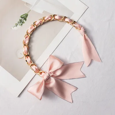 Fashion Ribbon Bow Chain Bag Accessories