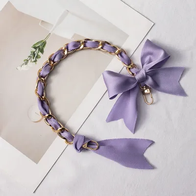 Fashion Ribbon Bow Chain Bag Accessories
