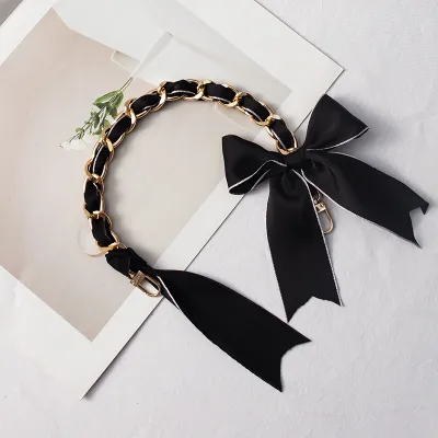 Fashion Ribbon Bow Chain Bag Accessories