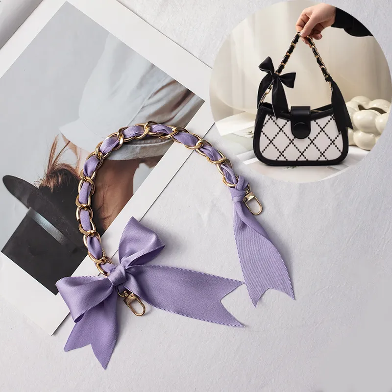 Fashion Ribbon Bow Chain Bag Accessories