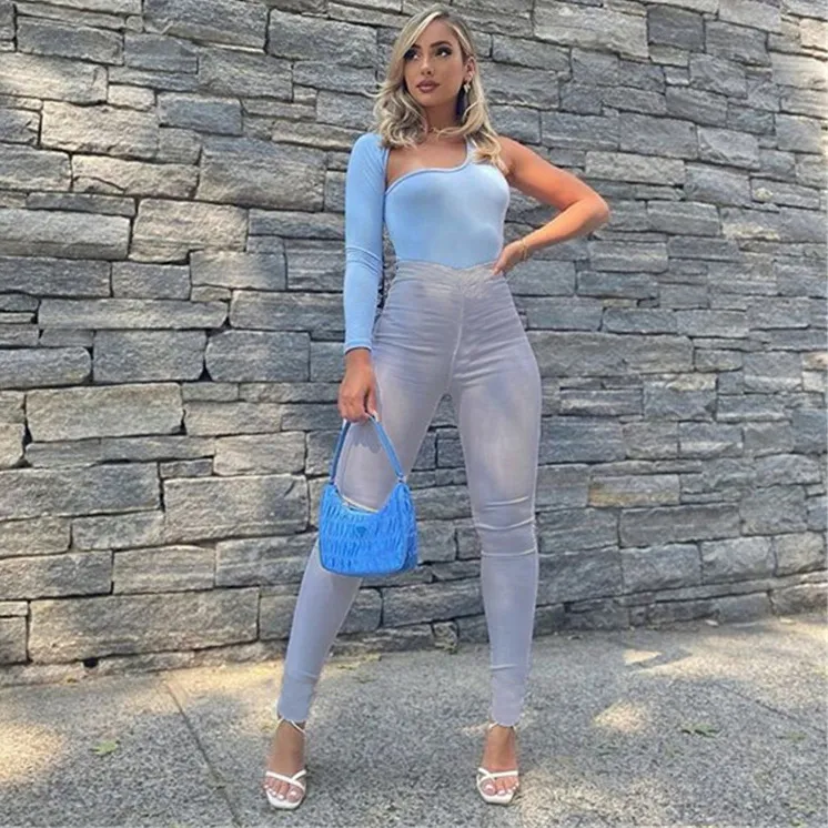 Women's Casual High Waist Elegant Pants in Solid Color