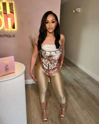 Women Sexy Printed Tube Top Solid Color Tight Pants Two-Piece Set