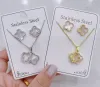Four-Leaf Clover White