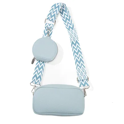 Women Fashion Large Capacity Casual Solid Color PU Crossbody Bag