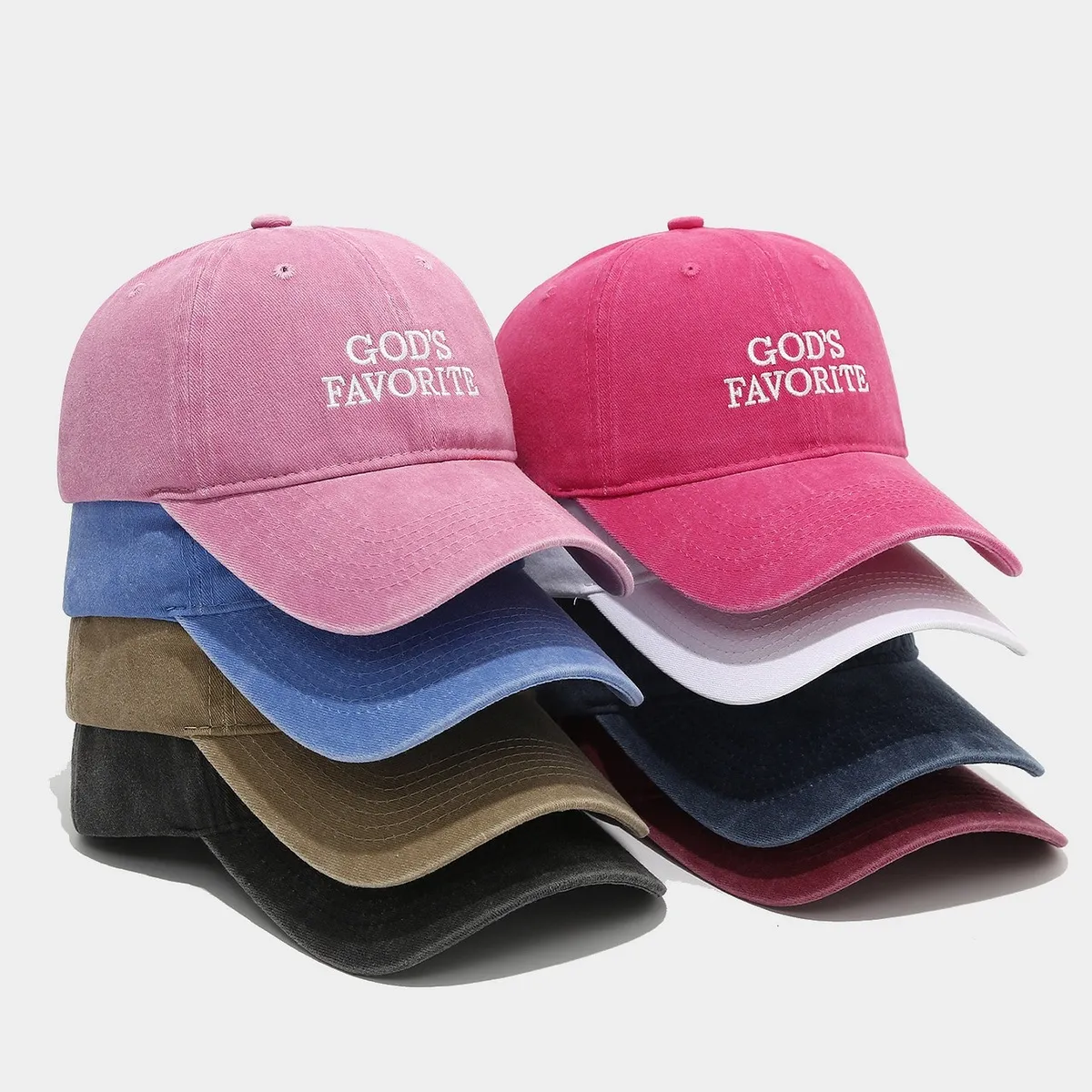 Women Fashion Casual Embroidered Letter Breathable Cotton Cap