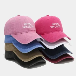 Women Fashion Casual Embroidered Letter Breathable Cotton Cap