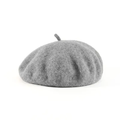 Women Fashion Elegant Solid Color Wool Beret Cap