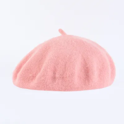 Women Fashion Elegant Solid Color Wool Beret Cap