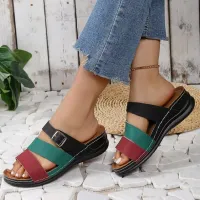 Women Fashion Creative Black Rhinestone Butterfly Slippers