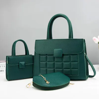 Autumn Winter Commuter Large Capacity PU Box Shape Handbag