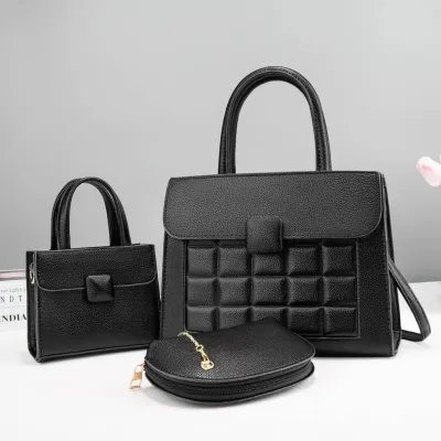 Autumn Winter Commuter Large Capacity PU Box Shape Handbag