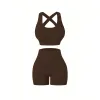 Vest Shorts Coffee
